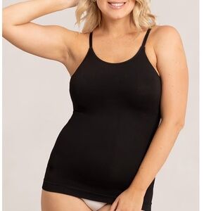 Shapermint All Day Every Day Scoop Neck Cami Sz L Black